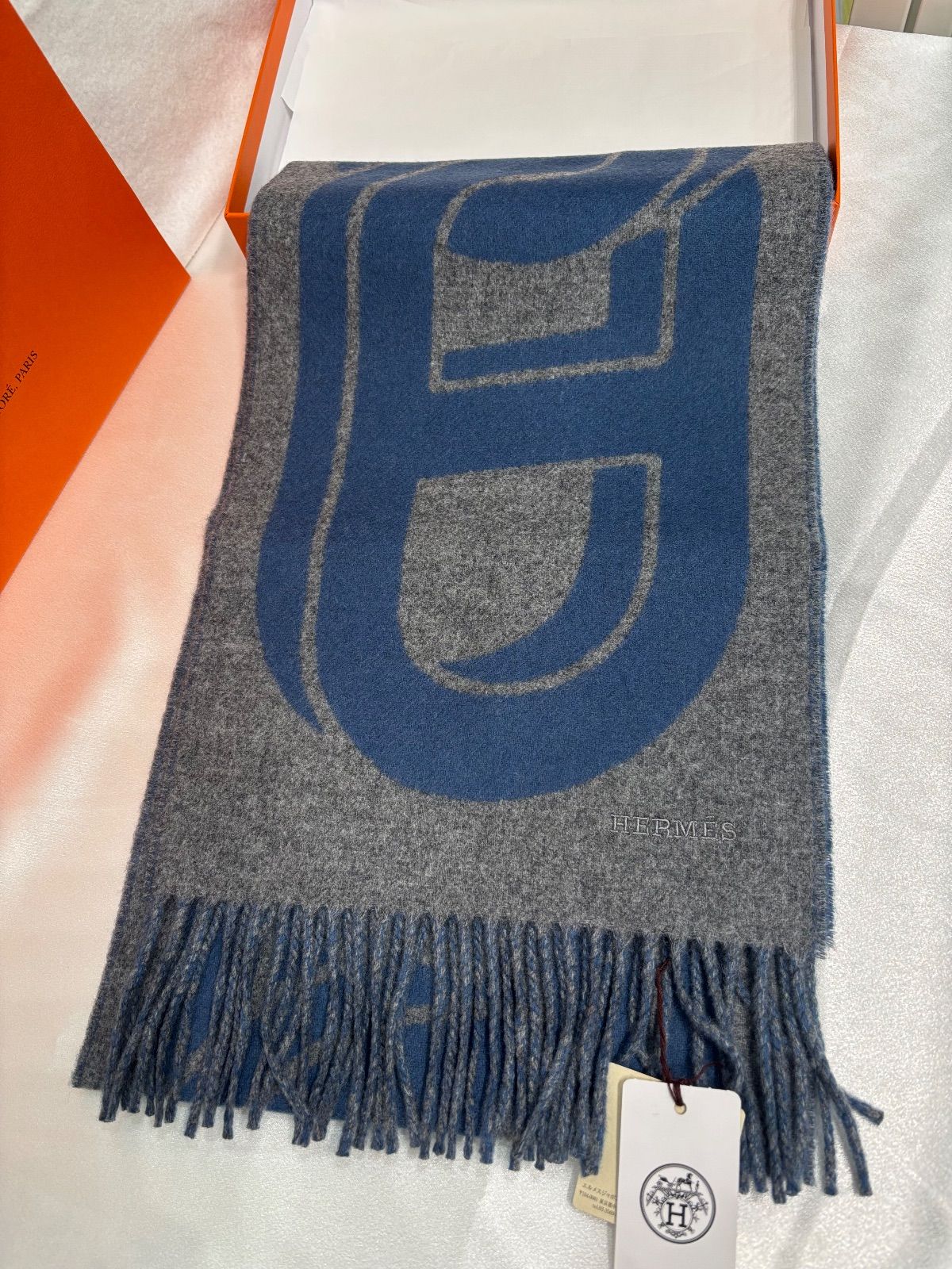 2025年秋冬新作）HERMESエルメス カシミヤ100%マフラー 25×170