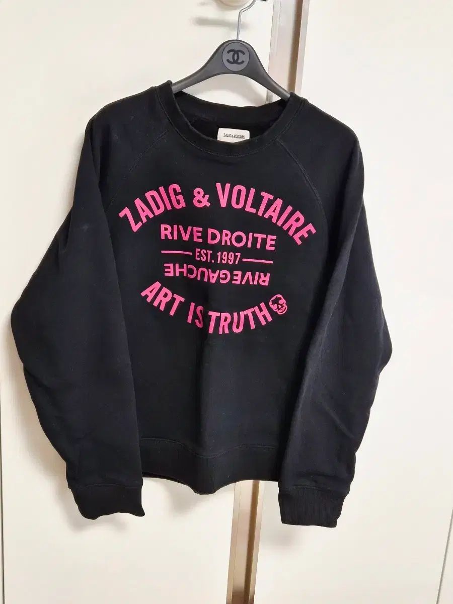 ZADIG-VOLTAIRE ザディグ エ ヴォルテール ブラック スウェット Tシャツ