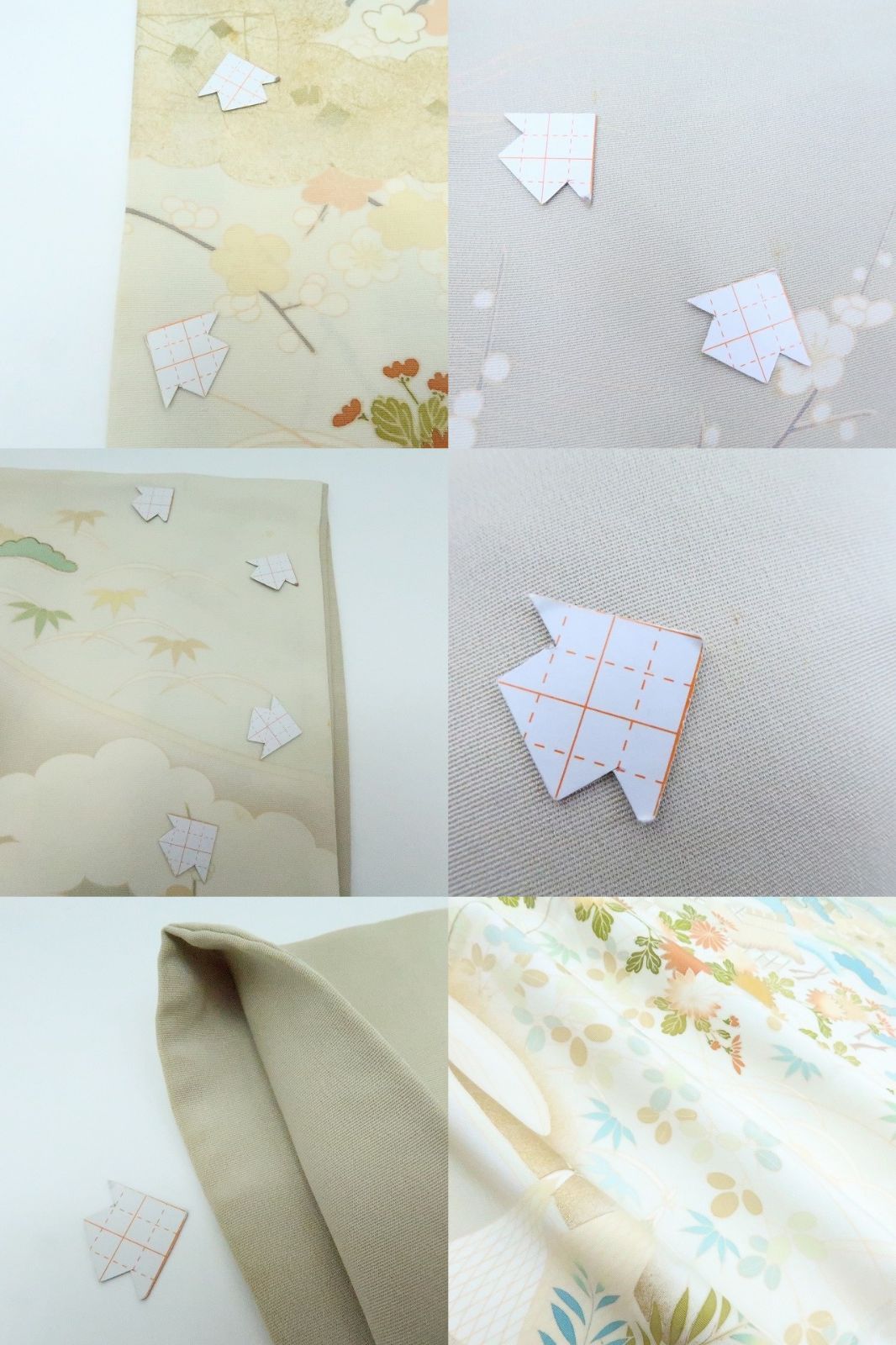 百華❀Y4190◇正絹 手縫い仕立て 松竹梅 菊 茶屋辻 訪問着 着物 単品