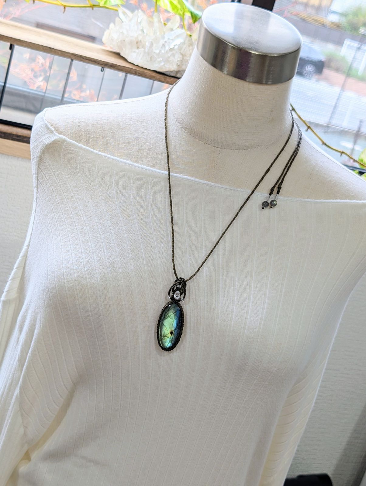 マクラメ編みネックレス 490