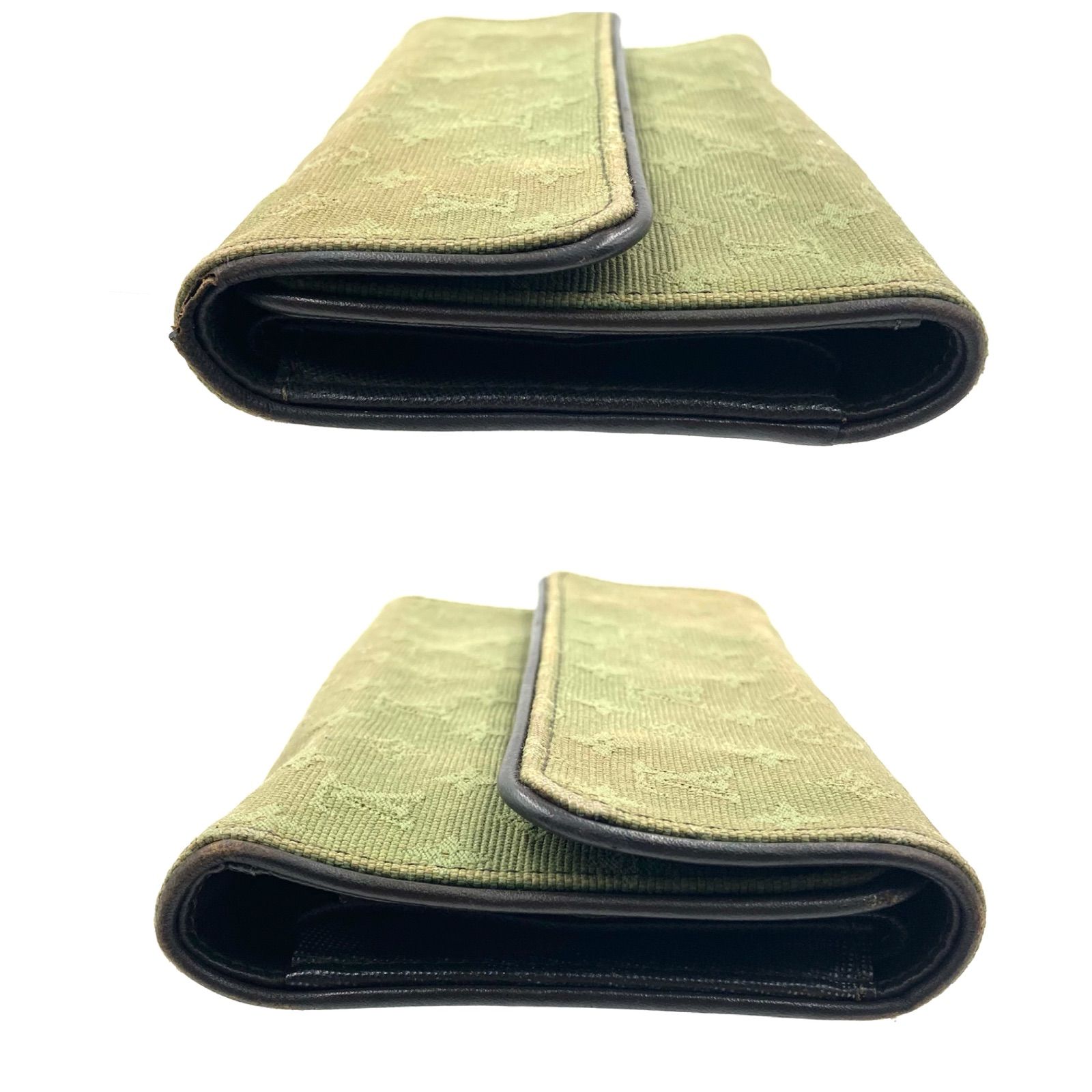 LOUIS VUITTON ルイヴィトン モノグラムミニ カーキ ポルトトレゾール