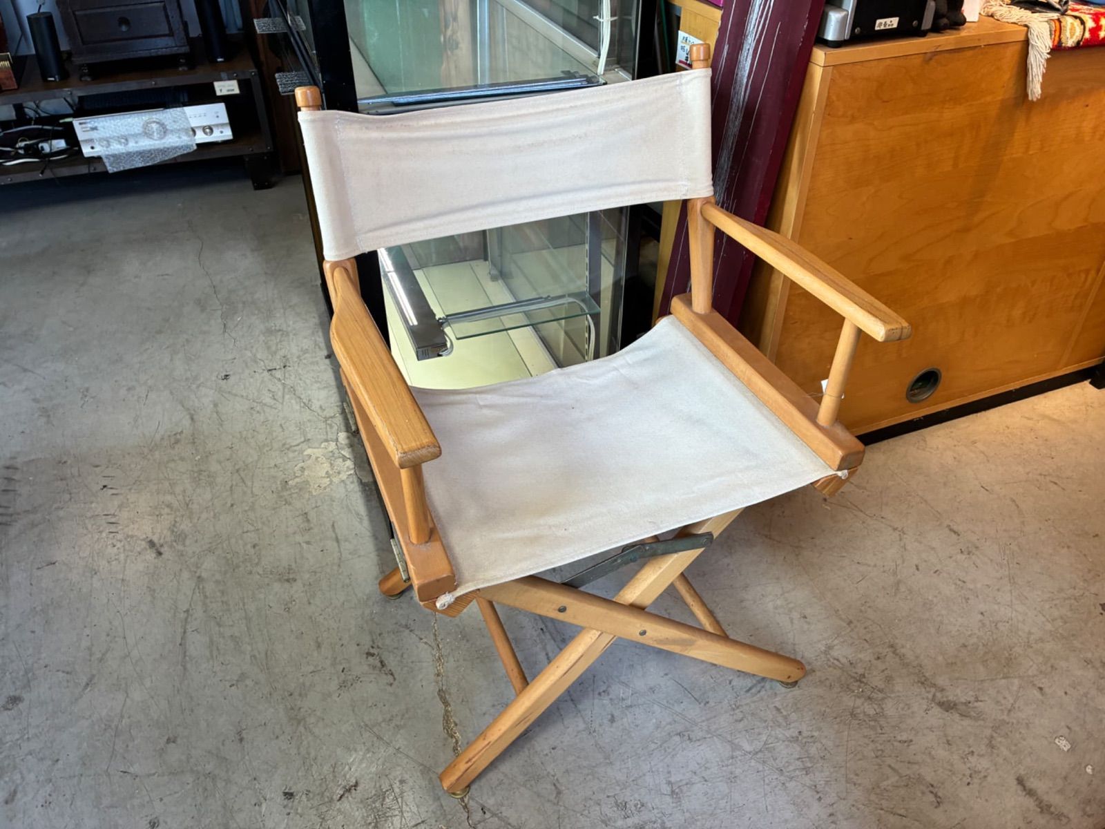 アンティーク hikari ディレクターチェア フォールディングチェア キャンプ アウトドア インテリア