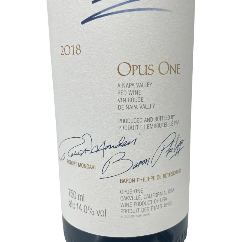 ワイン OPUSONE オーパスワン 2018 750ml 14度 【新品未開栓品