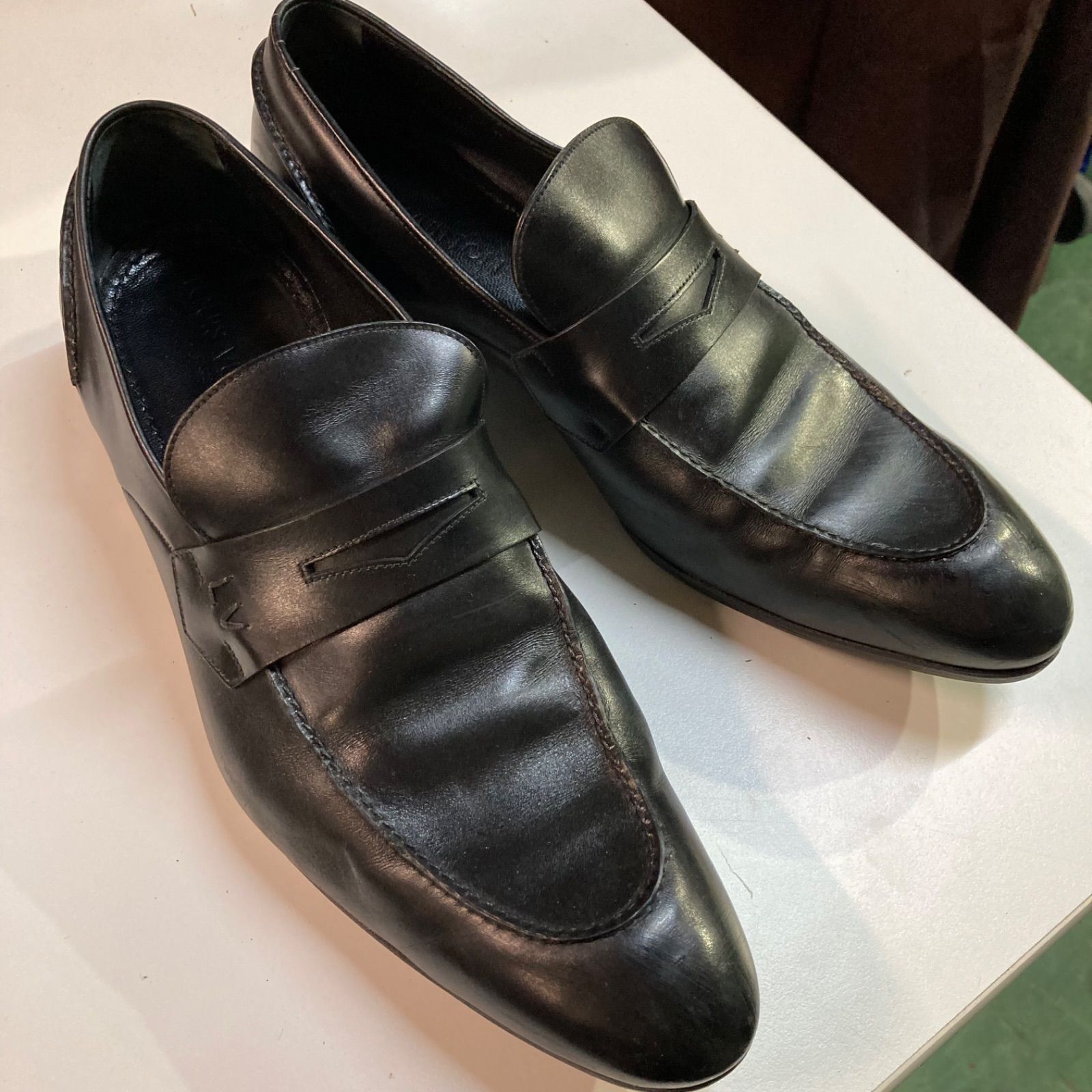 ☆鑑定済み☆ LOUIS VUITTON 9 1/2 ドレスシューズ 27.5cm ブラック
