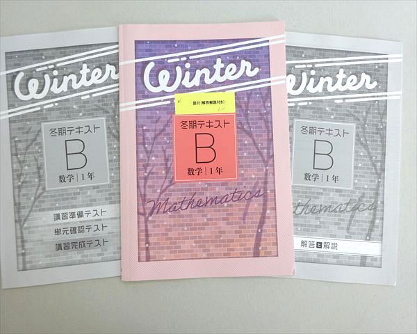 塾専用 冬期テキストB 数学 中1 状態良い 003s5B - メルカリ