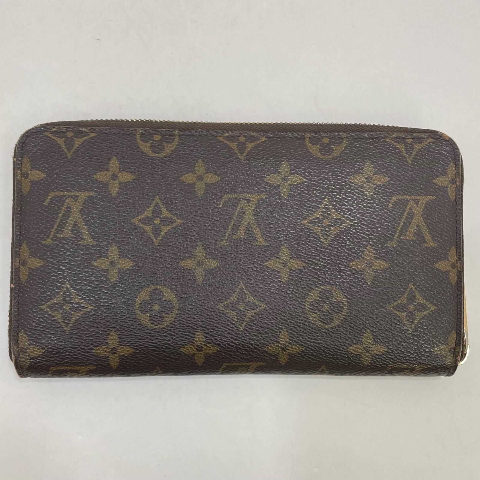 LOUIS VUITTON ルイ ヴィトン ジッピーオーガナイザー モノグラム ラウンドファスナー長財布 M 62581 ブラウン