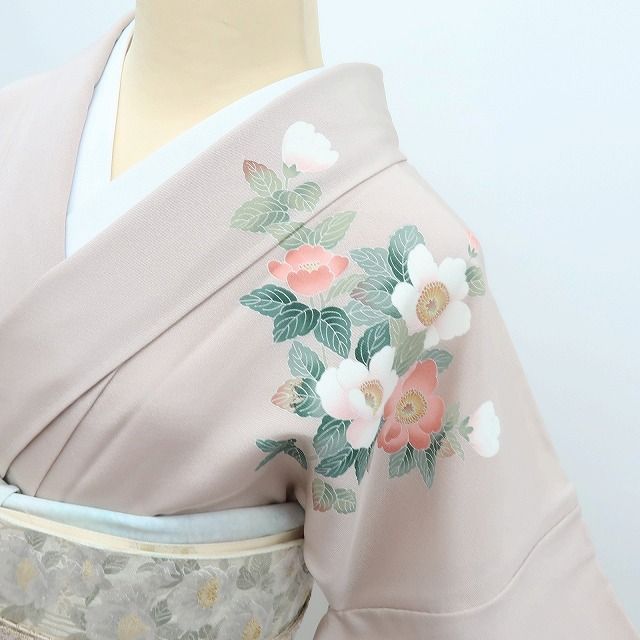 百華❀Y4204◇美品 作家物落款 手描き友禅 手縫い仕立て 正絹 訪問着