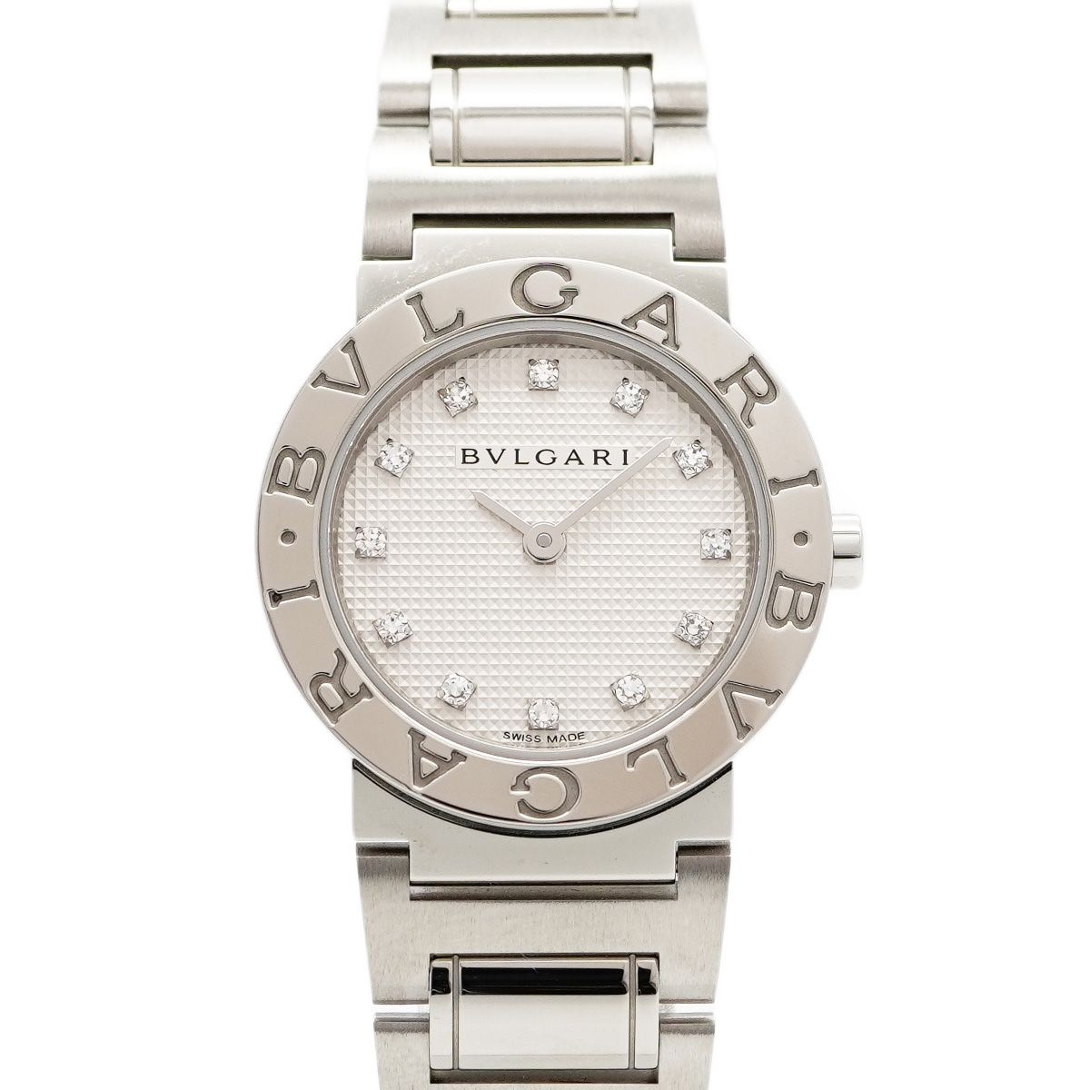 5 wwp 0124 ブルガリ ブルガリブルガリ BBL 26 S シルバー文字盤 腕時計 レディース