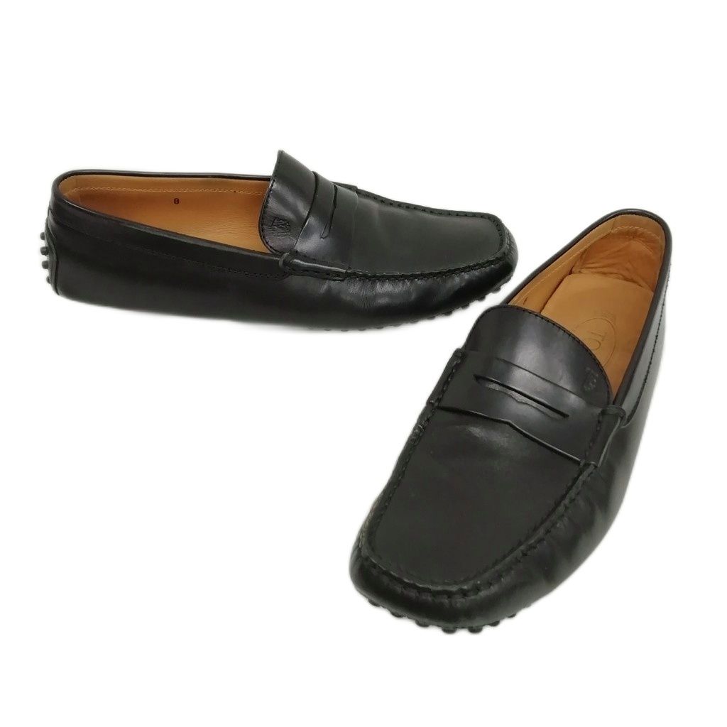 トッズ TOD'S レザー ドライビングシューズ スリッポン ローファー 8