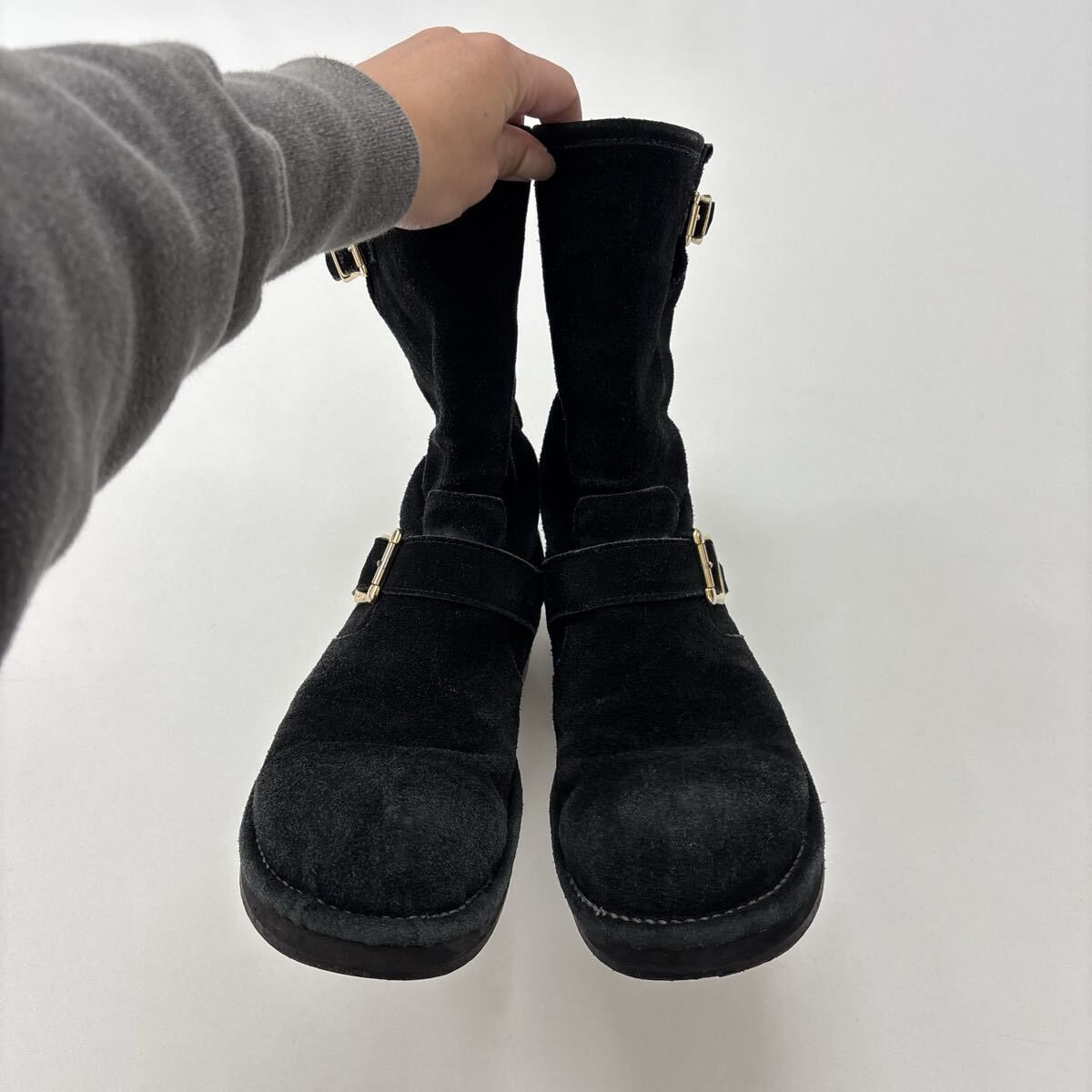 KIDS LOVE GAITE キッズラブゲイト BULBTOE エンジニア ブーツ BLACK ブラック サイズ 7.5 定価79 200円 712-0100
