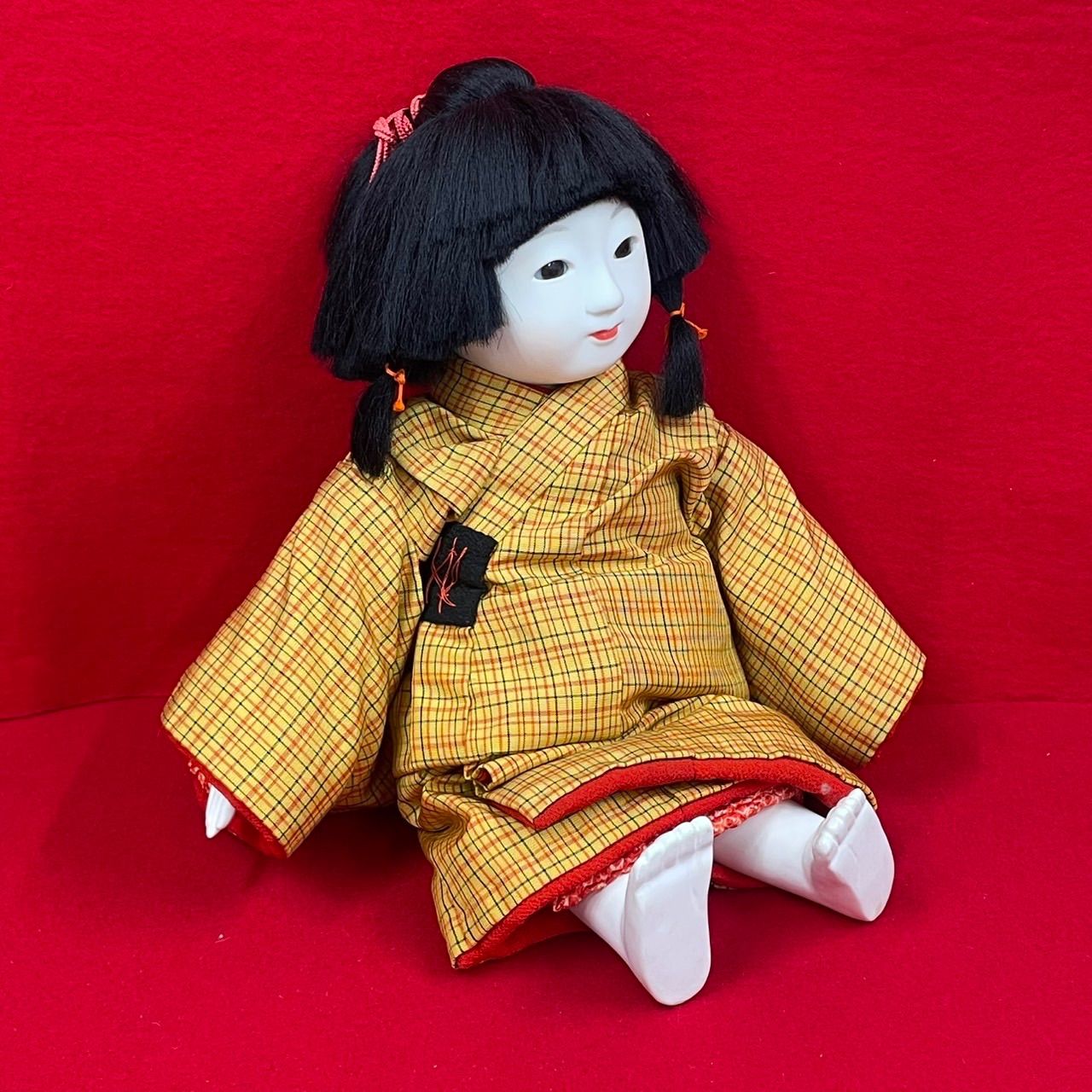 市松人形 お座り人形 抱き人形 女の子 日本人形 N-19 - メルカリ