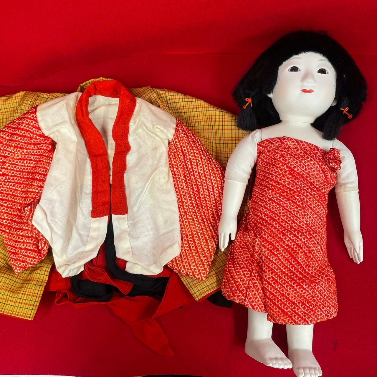 市松人形 お座り人形 抱き人形 女の子 日本人形 N-19 - メルカリ