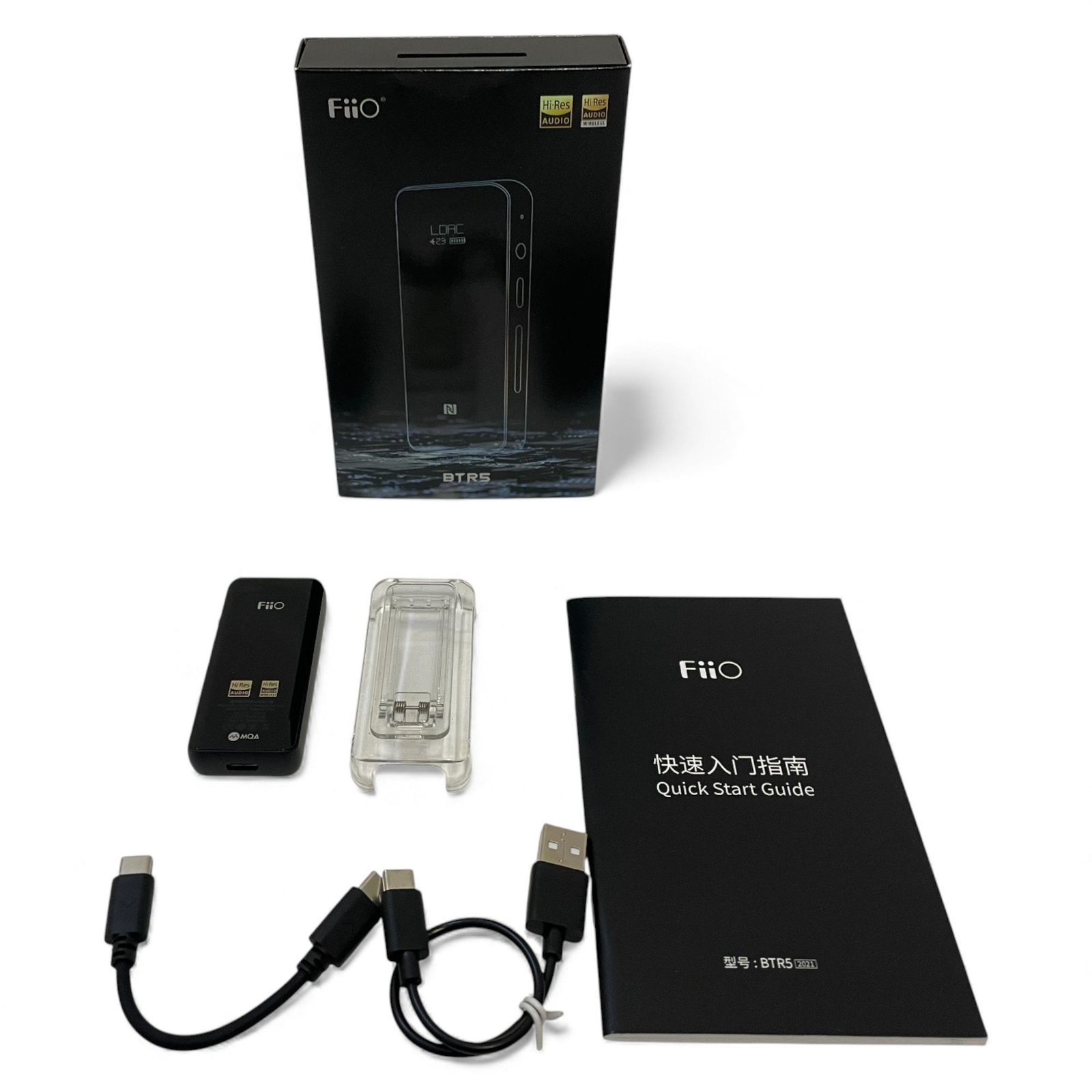 フィーオ FiiO Bluetooth レシーバー BTR 5 2021 ブラック Bluetooth対応 210-3163