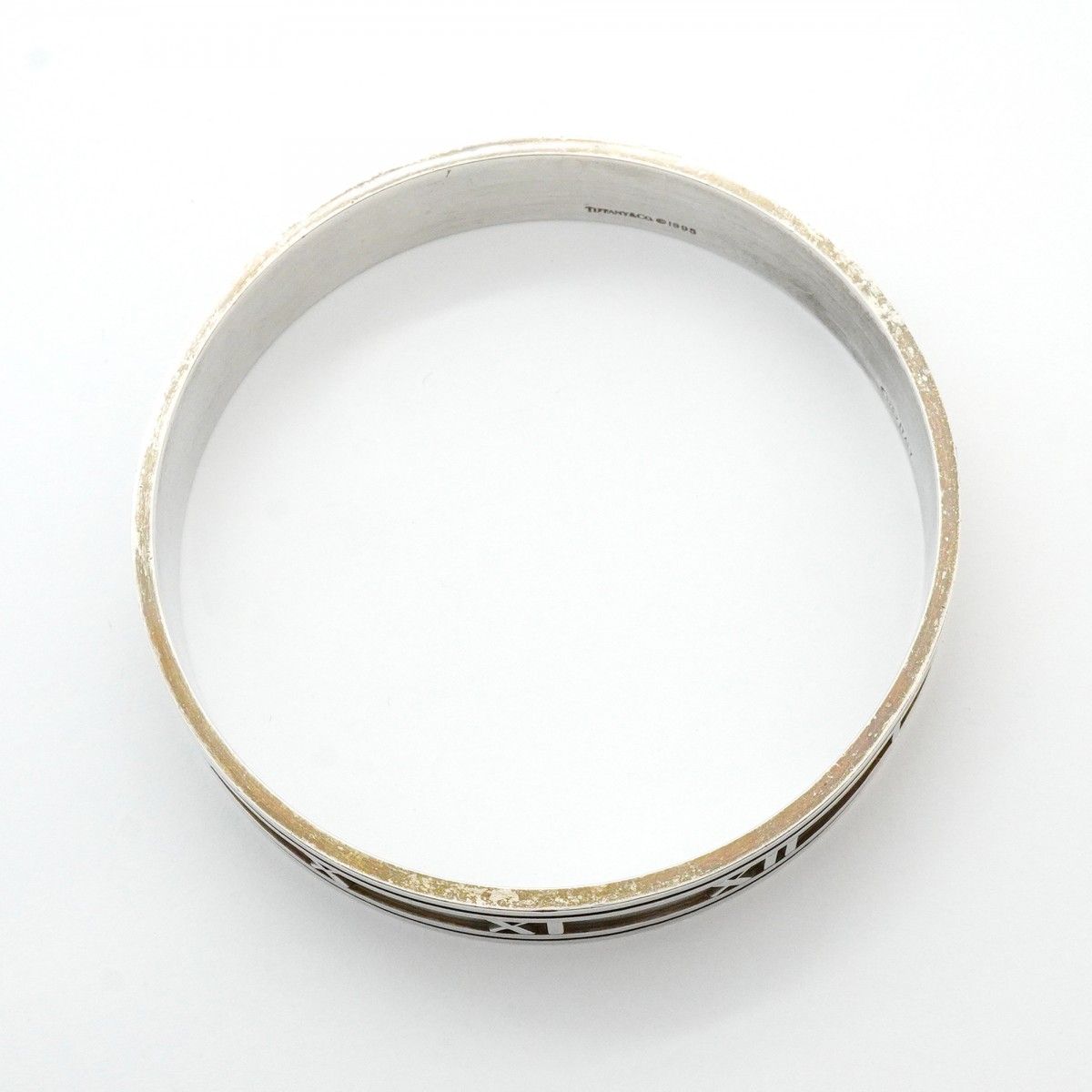 5jpb0216】ティファニー バングル アトラス シルバー925【中古
