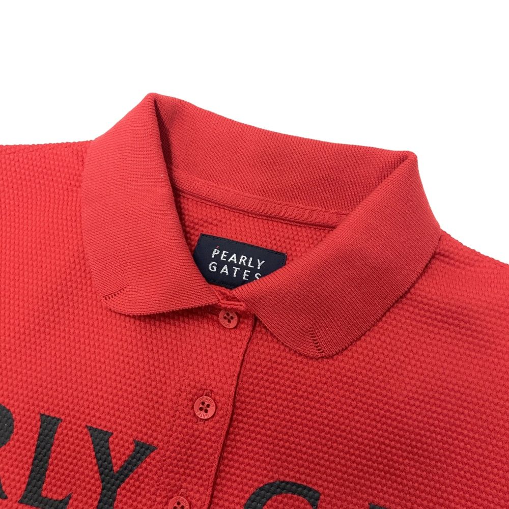 超美品♥️パーリーゲイツ　ポロシャツサイズ2 サイズ：2 PEARLY GATES パーリーゲイツ 2022年 半袖ポロシャツ レッド