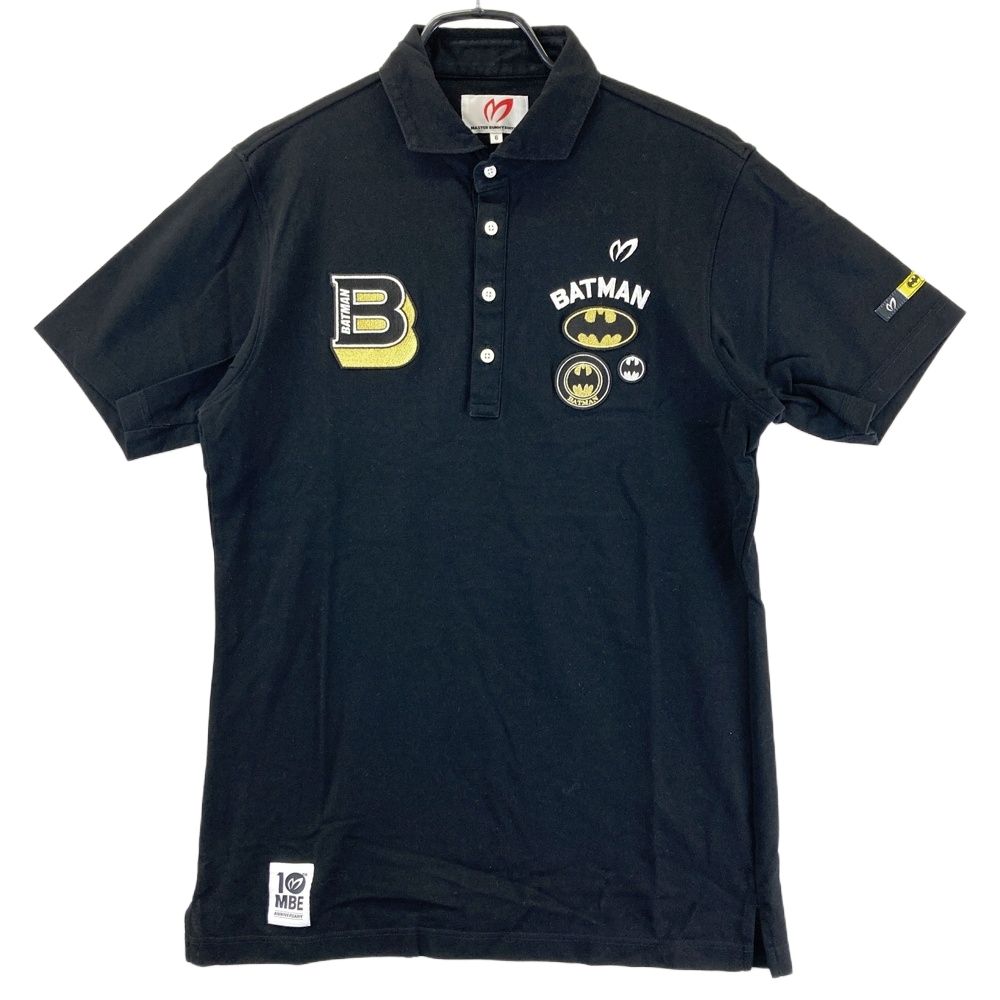 サイズ 6 MASTER BUNNY EDITION マスターバニーエディション BATMAN バットマン 半袖ポロシャツ 10周年 ブラック系 ゴルフウェア メンズ ストスト