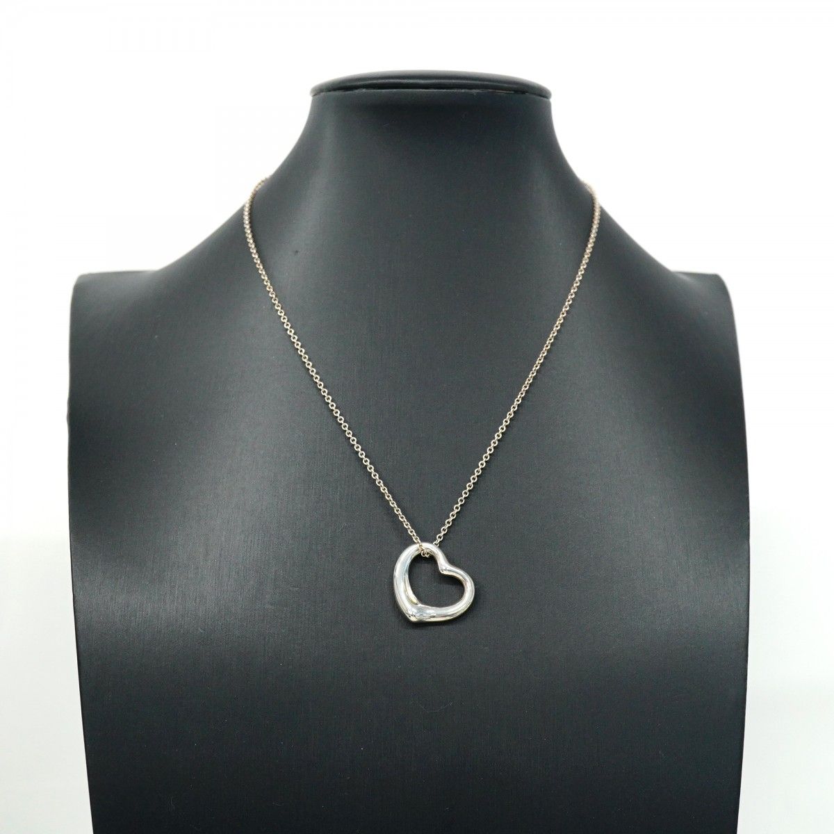 5jpb0234】ティファニー ネックレス オープンハート シルバー925【中古