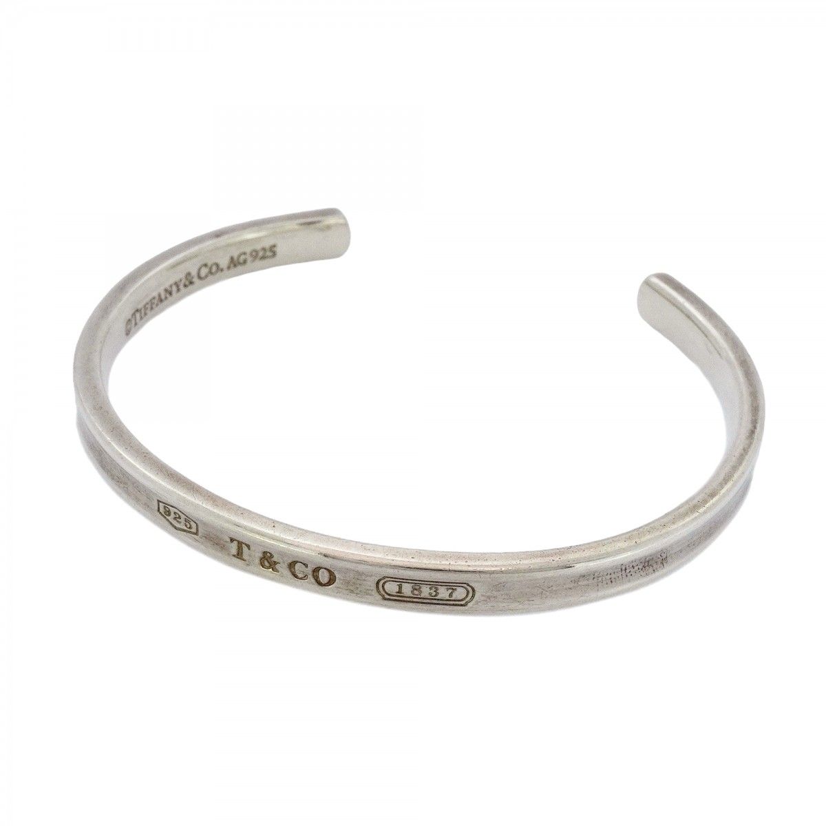 TIFFANY & Co. シルバーナローバングル TIFFANY&Co ティファニー ナロー バングル カフ シルバー 美品 40代