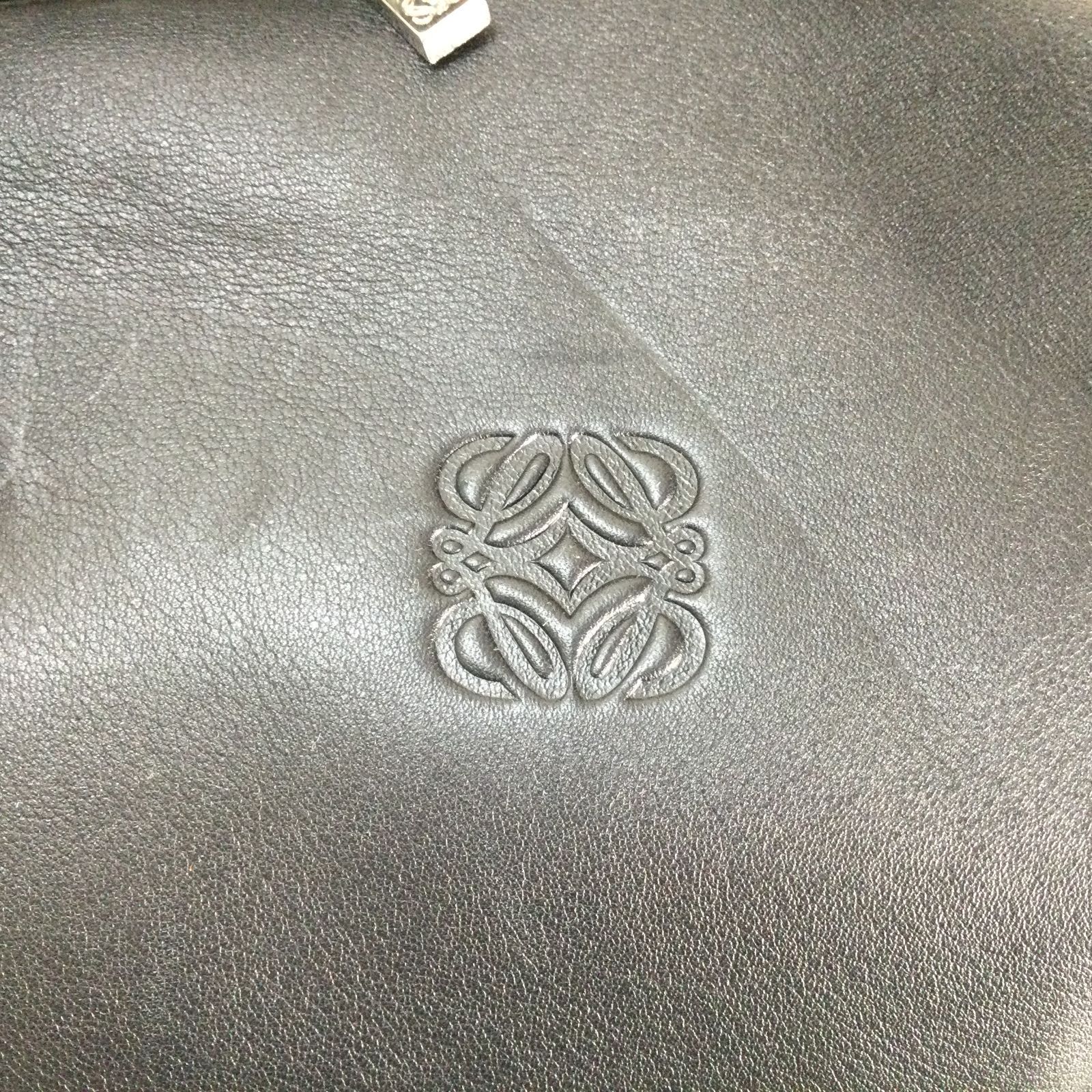 LOEWE ロエベ アナグラム ボストンバッグ トラベルバッグ 旅行バッグ 鞄 ブラック メンズ ファッション 男女兼用 ショルダーバッグ 2 way エントルピー