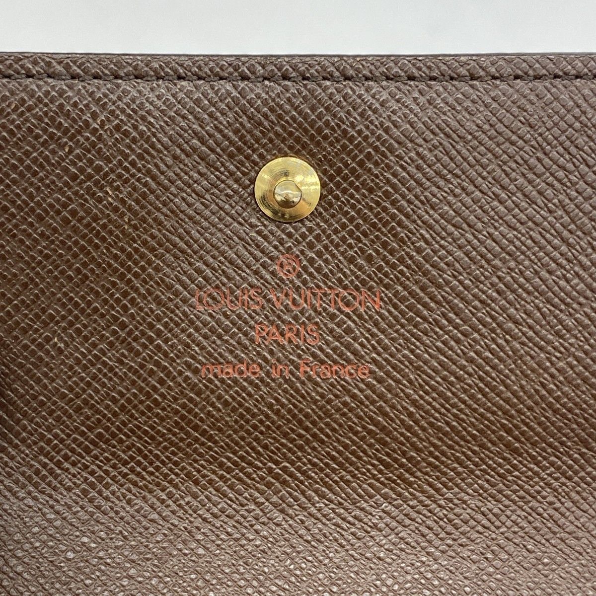 5pb2652】ルイヴィトン 三つ折り財布 ダミエ ポルトモネビエカルト