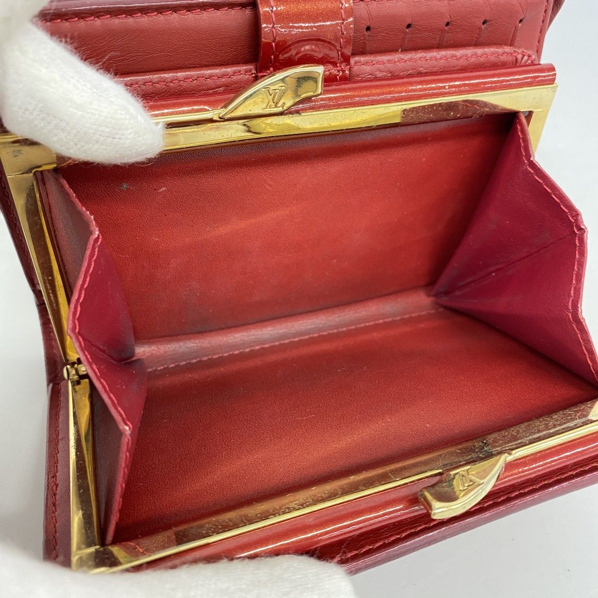 【5pb2653】ルイヴィトン 財布 ヴェルニ ポルトフォイユヴィエノワ M93528 ポムダムール【中古】レディース 5pb2653】ルイヴィトン 財布 ヴェルニ ポルトフォイユヴィエノワ