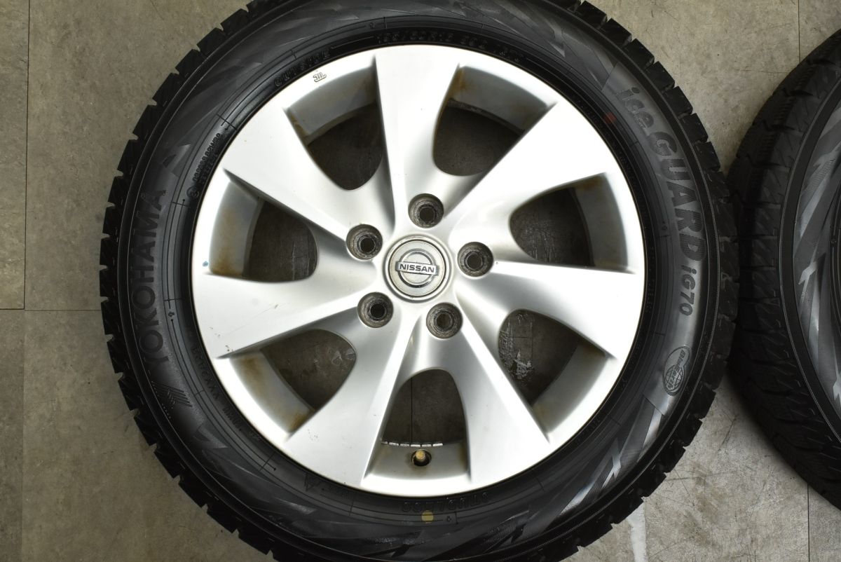 バリ溝 ニッサン C 26 セレナ 16 in 6 J 45 PCD 114 3 ヨコハマ アイスガードiG 70 195 60 R シルフィ プリメーラ ラフェスタ 流用