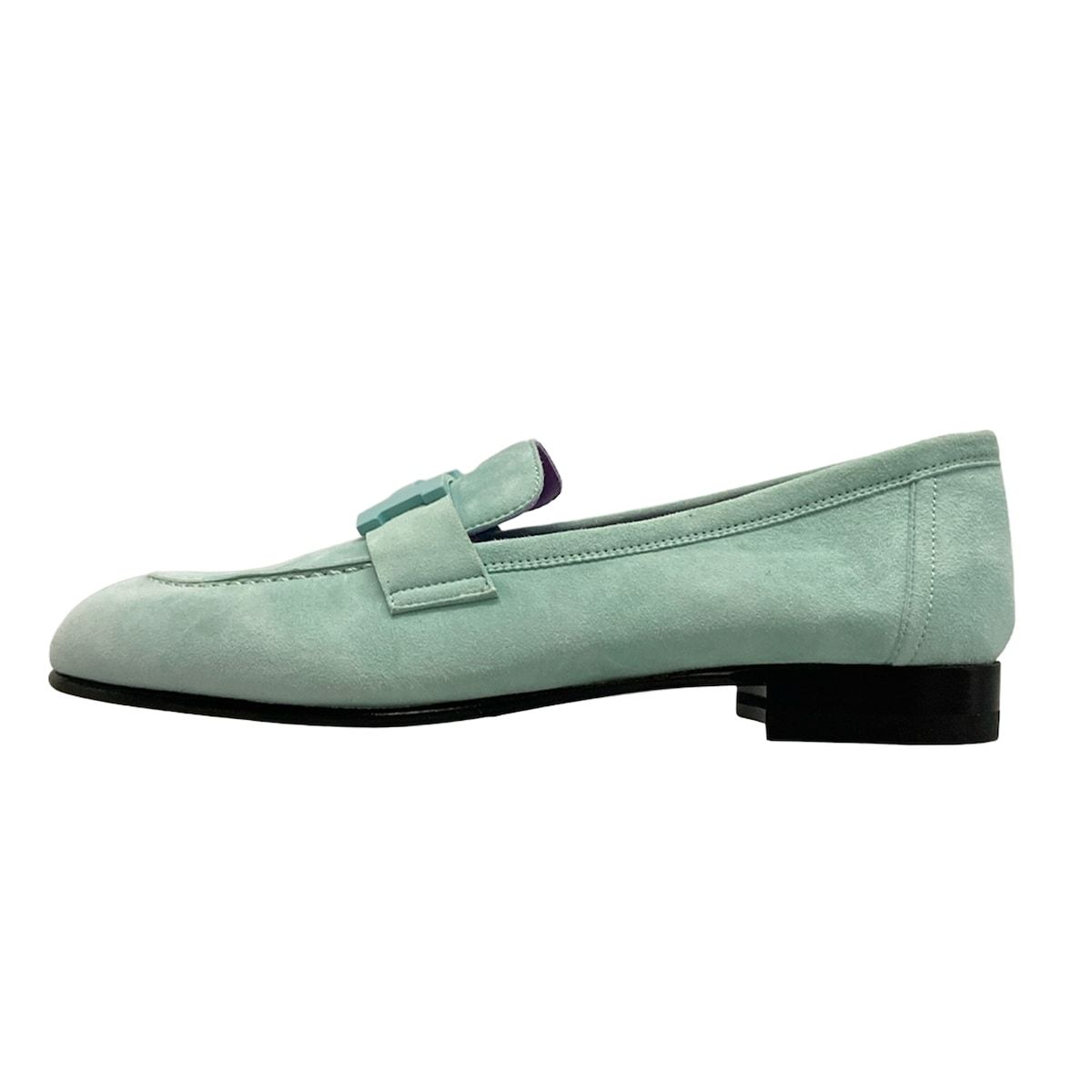 Hermes エルメス ローファー サテン 緑 約23.5cm Hermes エルメス ローファー サテン 緑 約23.5cm Hermes エルメス