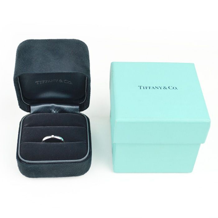 Tiffany - Co. ティファニー スタッキングバンド 1 P ダイヤモンド リング エルサ ペレッティ Pt 950 約９号