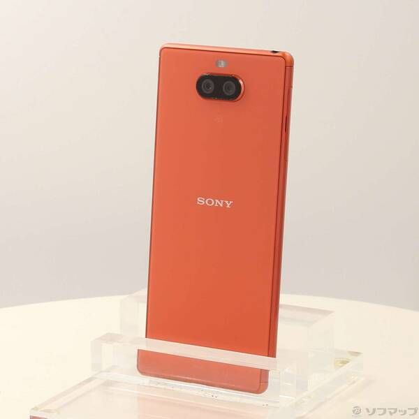 中古品〕 Xperia 8 64GB オレンジ SOV42 auロック解除SIMフリー【297