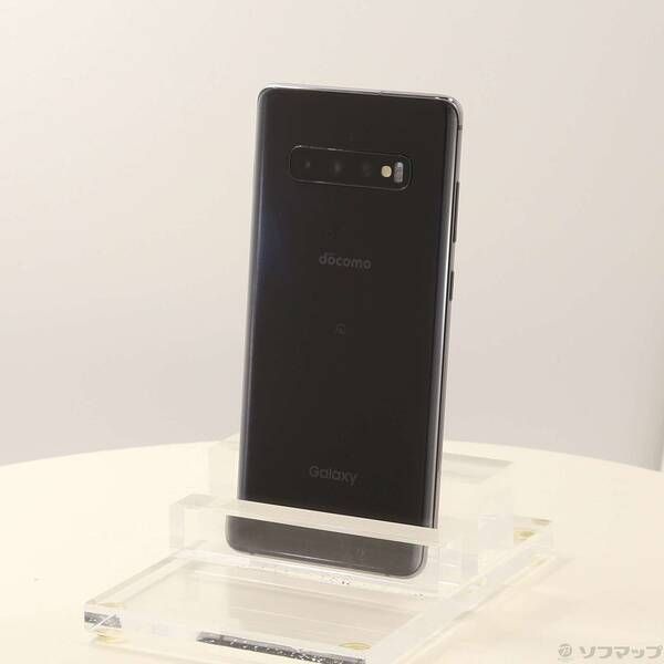 中古品〕 GALAXY S10+ 128GB プリズムブラック SC-04L docomoロック