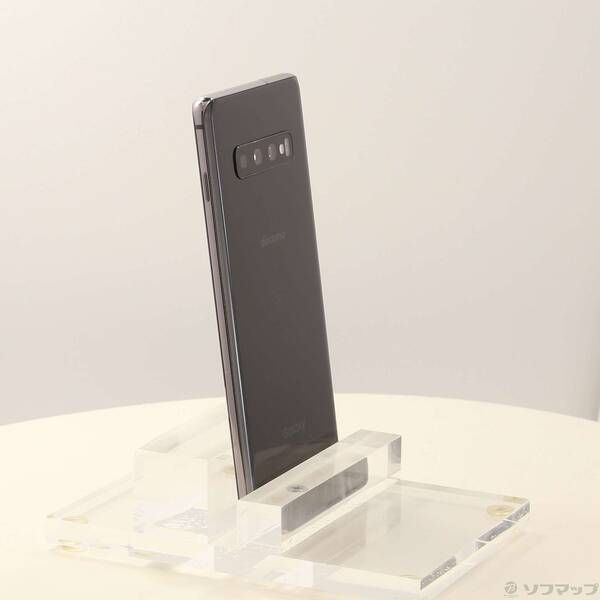 中古品〕 GALAXY S10+ 128GB プリズムブラック SC-04L docomoロック