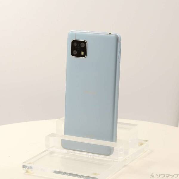 中古品〕 AQUOS sense4 64GB ライトブルー SH-41A docomoロック解除SIM