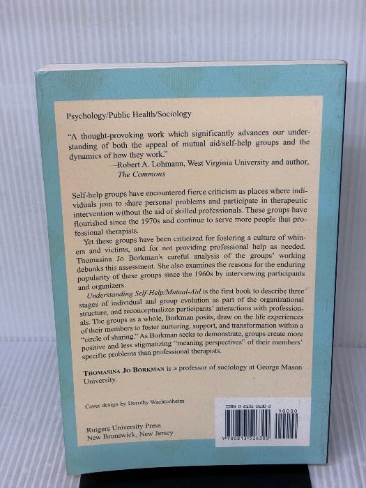 Understanding Self-Help Mutual Aid Experiential Learning in the Commons Rutgers Univ Pr Borkman Thomasina Jo