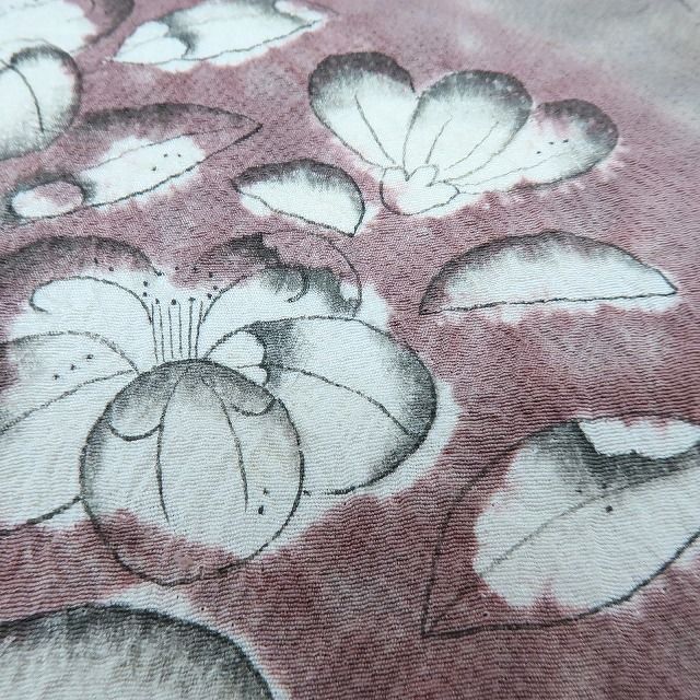 百華❀Y4206◇美品 辻が花 絞り 手縫い仕立て 正絹 訪問着 着物 単品