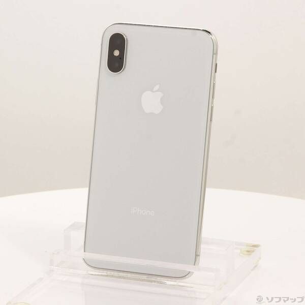 【B】中古品 iPhone X SIM フリー 256 GB 本体 中古品〕 iPhoneX 256GB シルバー NQC22J／A SIMフリー【368