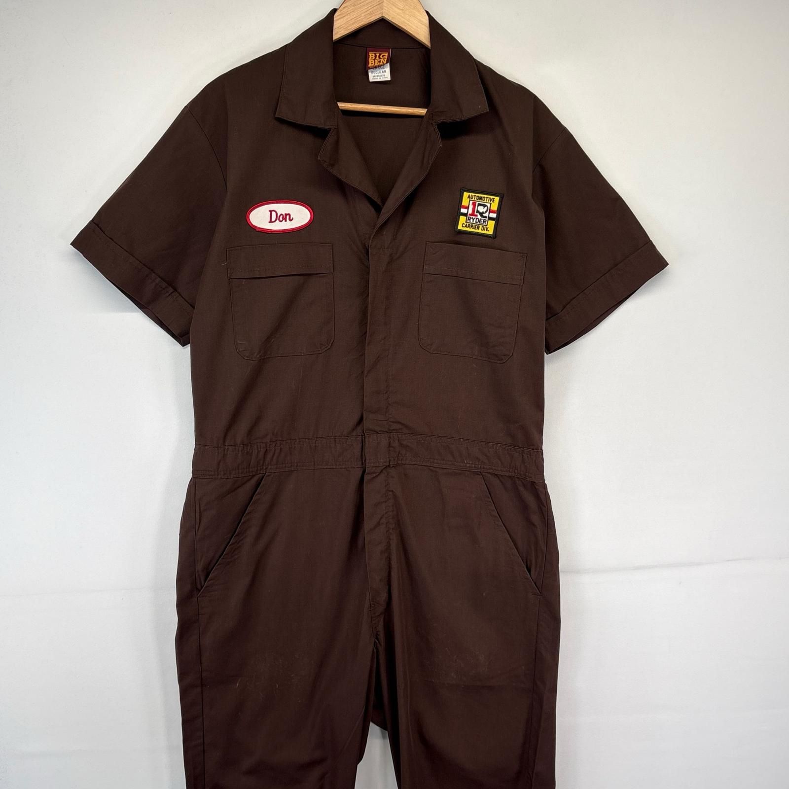古着 80's/80年代 ヴィンテージ ビッグベン BIGBEN USA製 半袖つなぎ