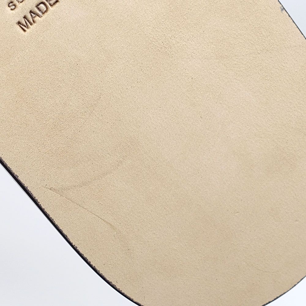  栄 エルメス 靴 サンダル イズミール 42表記 JP約27.0 cm相当 ゴールド カーフレザー 男性 ファッション 保存袋 箱 ビーチサンダル シャワーサンダル サンダル