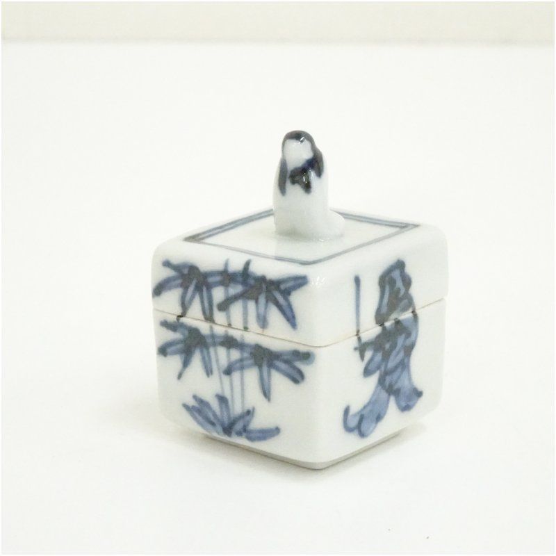 京焼 高野昭阿弥造 有馬筆香合（共箱） 茶道具 茶道 香道 香道具