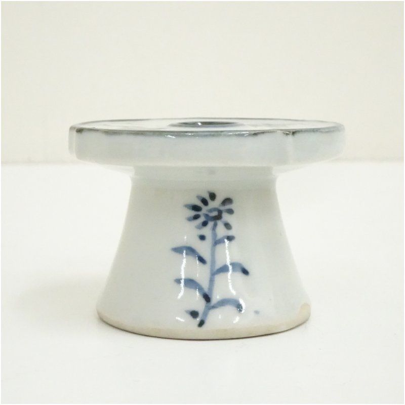 須田祥豊造 染付三宝蓋置（共箱） 蓋置き 茶道 道具 茶道具 おしゃれ