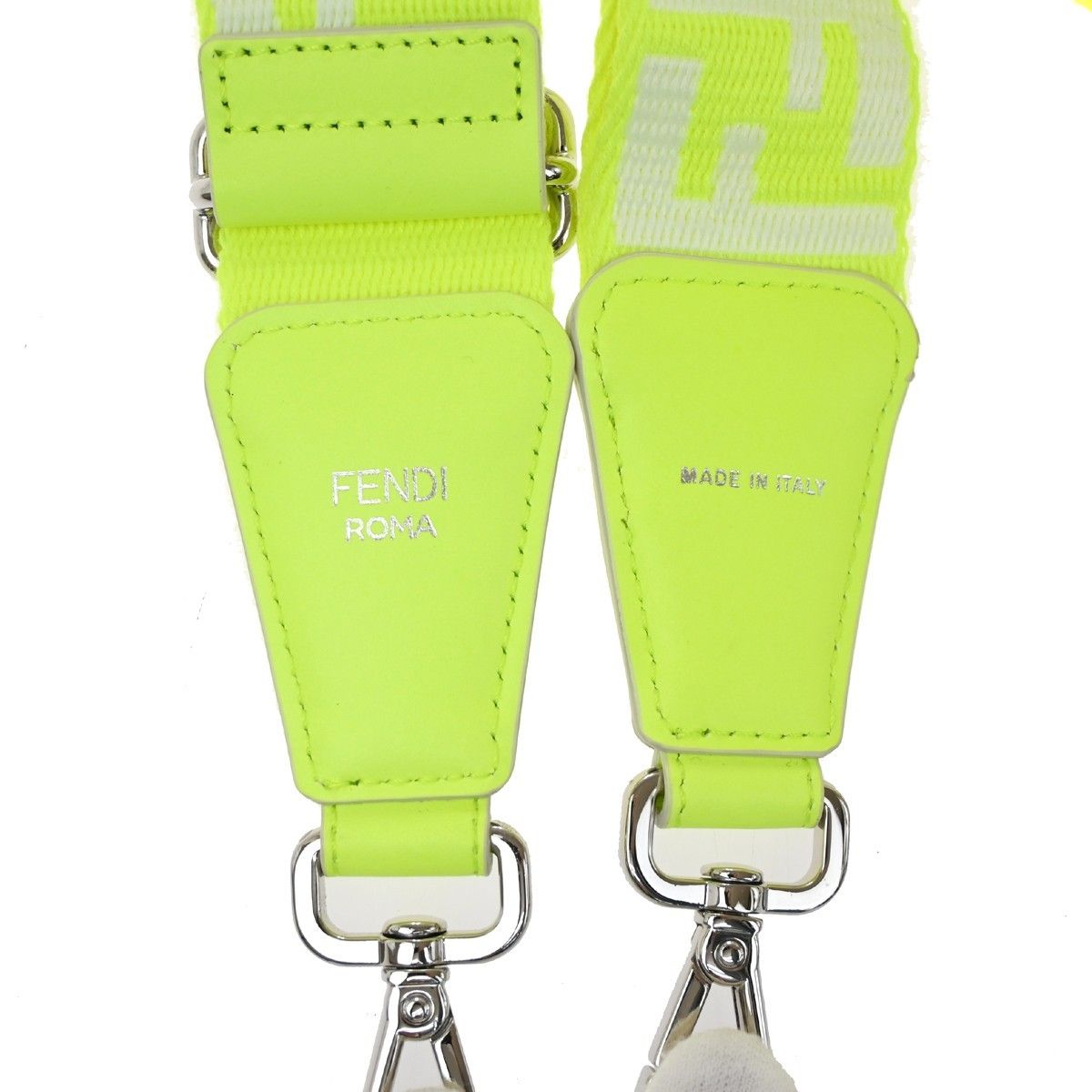 美品】FENDI フェンディ ストラップ ユー ショルダーストラップ 蛍光緑