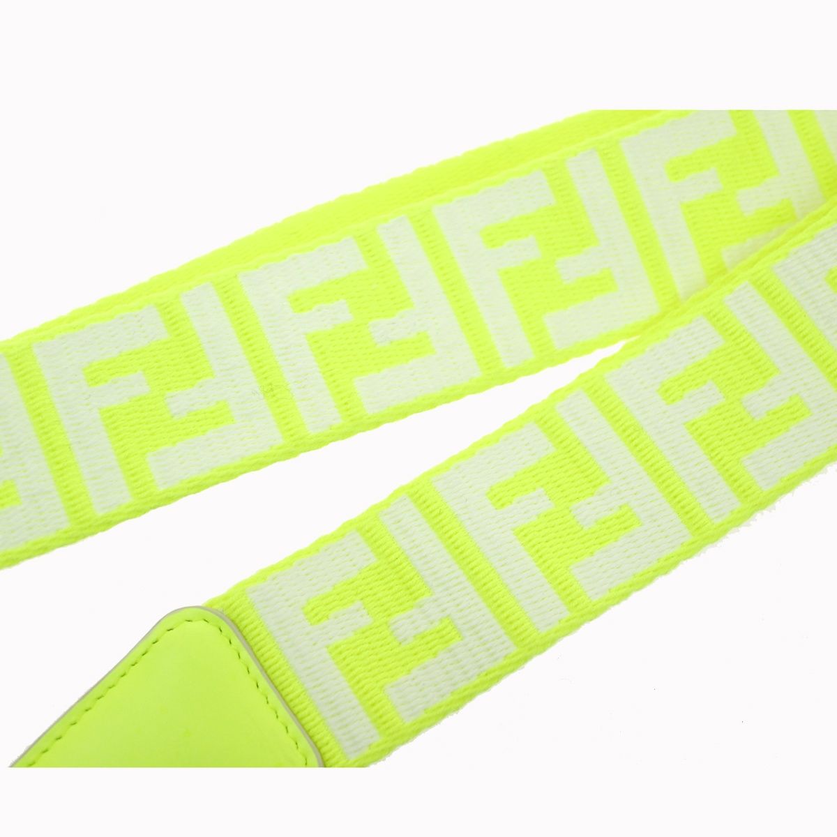 美品】FENDI フェンディ ストラップ ユー ショルダーストラップ 蛍光緑