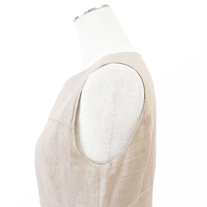 SALE】FOXEY フォクシー ノースリーブワンピース リネン100