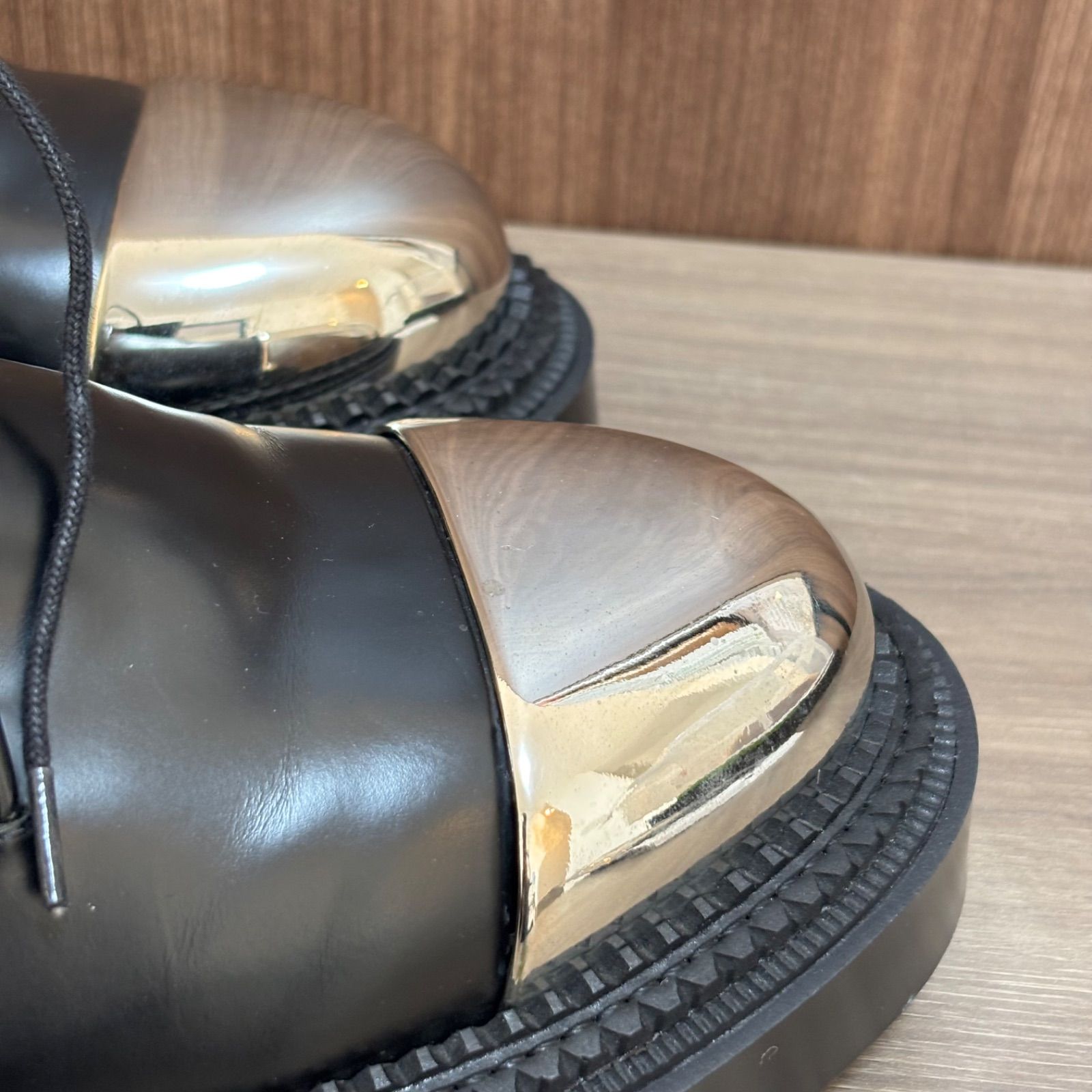 ダービーシューズ メタルトゥ