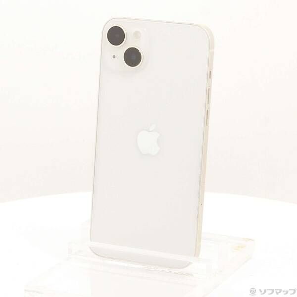 中古品〕 iPhone14 Plus 256GB スターライト MQ4L3J／A SIMフリー【198