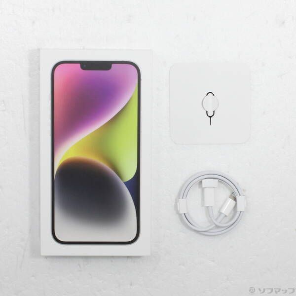 中古品〕 iPhone14 Plus 256GB スターライト MQ4L3J／A SIMフリー【198