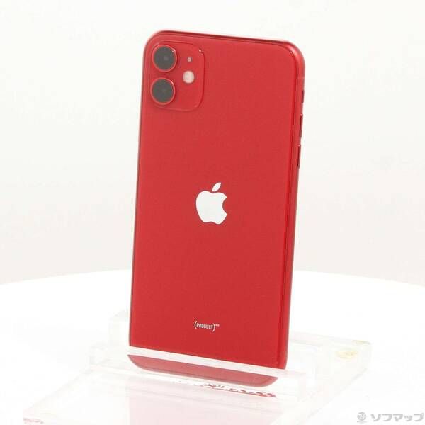 大得価，新作 〔中古品〕 iPhone11 64GB プロダクトレッド MWLV2J／A SIMフリー【344】 スマートフォン本体