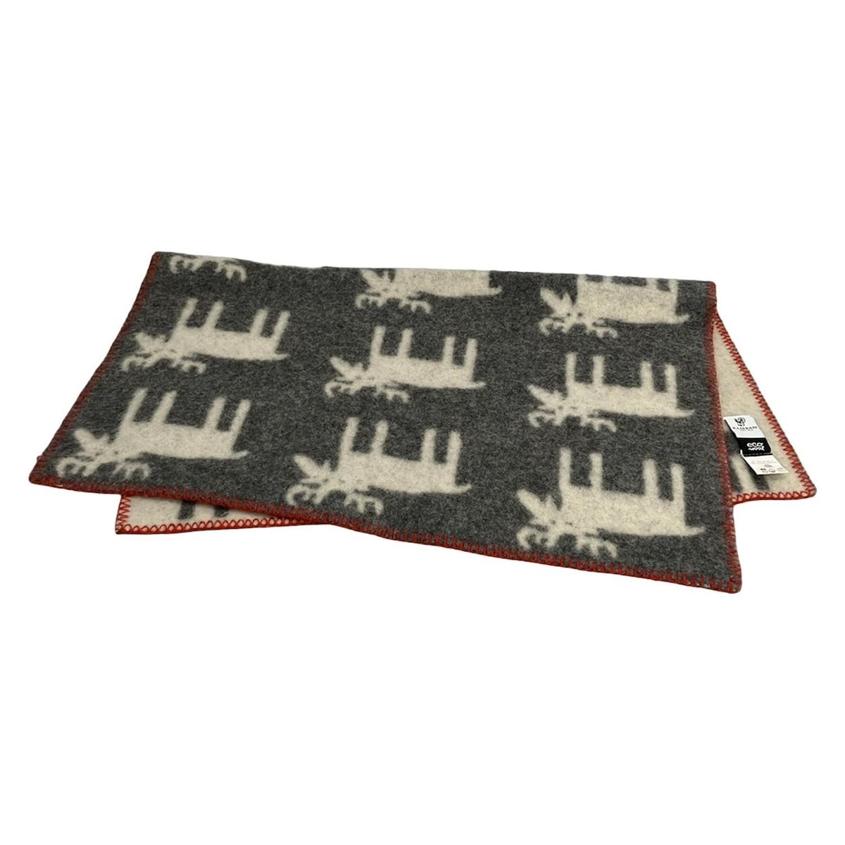 KLIPPAN クリッパン ブランケット - グレー×アイボリー ウール