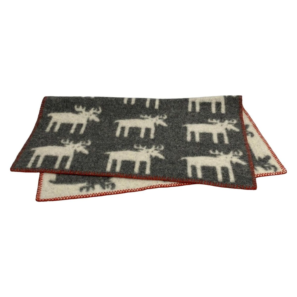 KLIPPAN クリッパン ブランケット - グレー×アイボリー ウール