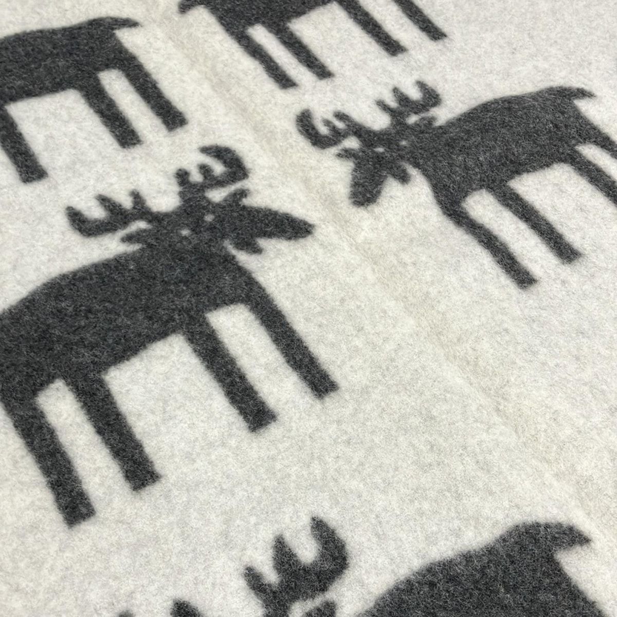  ROROS TWEED ロロスツイード ブランケット - ダークグレー×ライトグレー ウール その他 小物