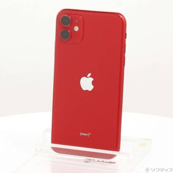 中古品〕 iPhone11 64GB プロダクトレッド MWLV2J／A SIMフリー【198